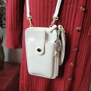 Mundi Wristlet Wallet Crosbody Ivory NWT
